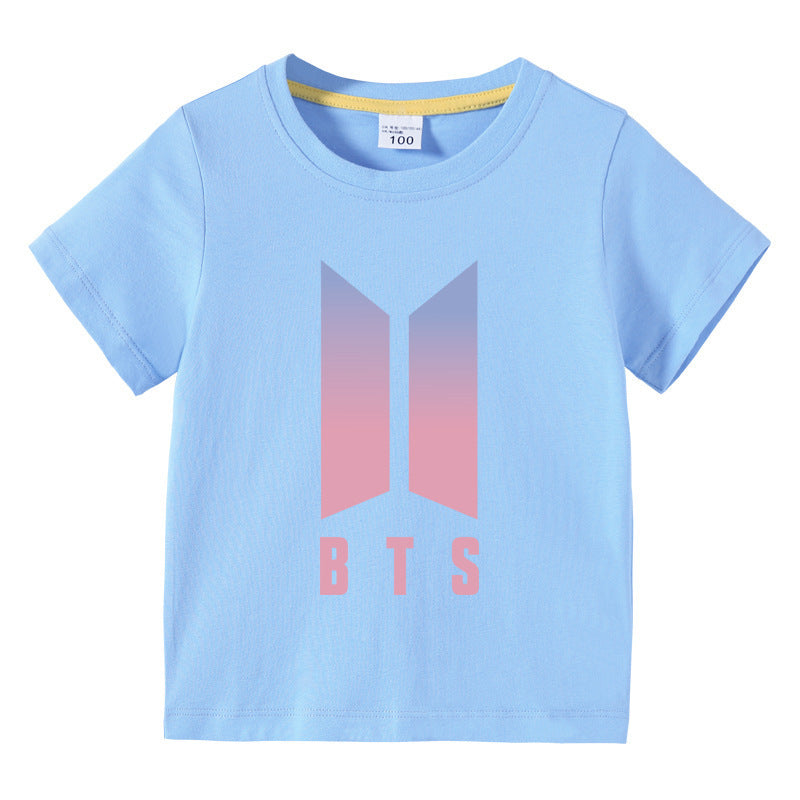 Children's summer short sleeved T-shirt