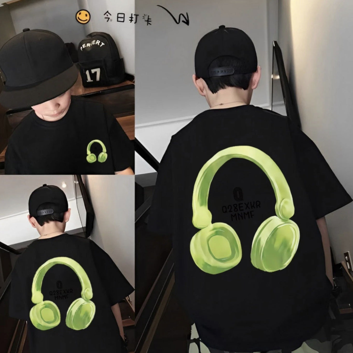 Boys T-Shirt  Kids Short Sleeve T-Shirt Loose Children's Clothing 6-12 Years Baby Half Sleeve Top