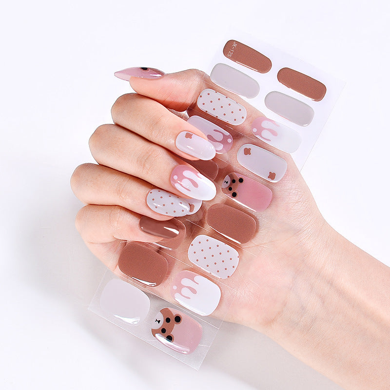 UV Phototherapy Semi-curing Gel Semi-baked Nail Sticker