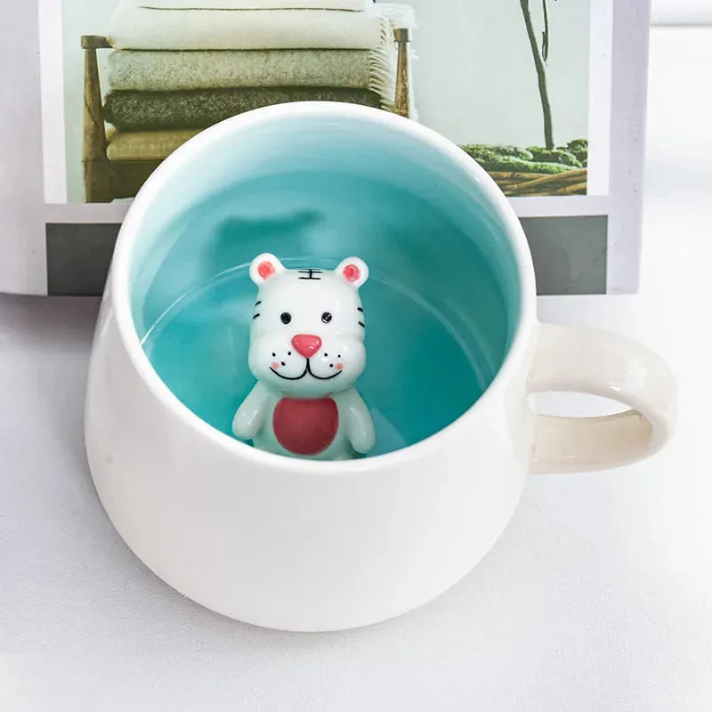 3D Cartoon Animal Ceramic Coffee Cup - Bellarte Enchanté 3D Cartoon Animal Ceramic Coffee Cup