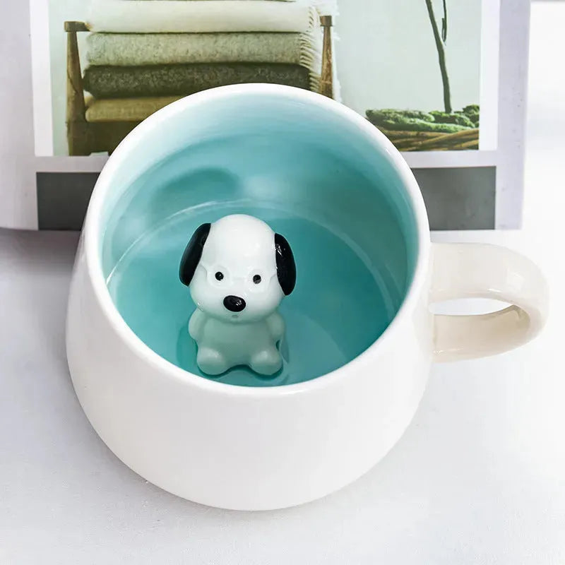 3D Cartoon Animal Ceramic Coffee Cup - Bellarte Enchanté 3D Cartoon Animal Ceramic Coffee Cup
