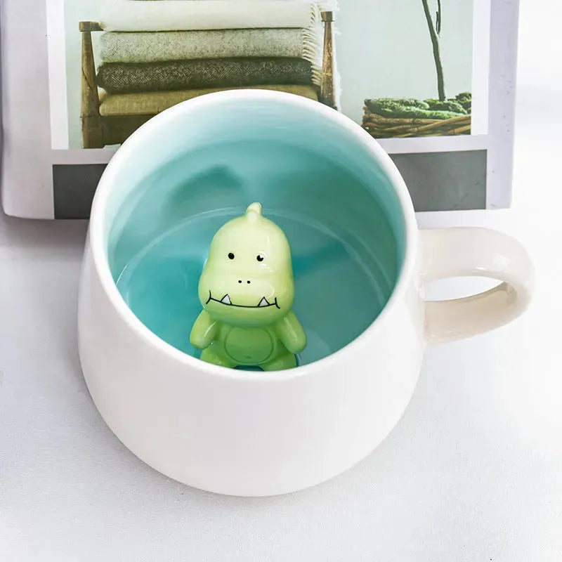 3D Cartoon Animal Ceramic Coffee Cup - Bellarte Enchanté 3D Cartoon Animal Ceramic Coffee Cup