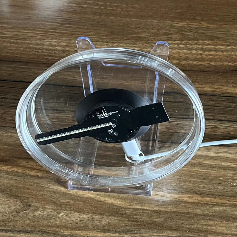 3d Holographic Fan 12cm Christmas Ball Decorative Desktop Decoration Stereo Small Night Lamp WF Music Playback USB - Bellarte Enchanté 3d Holographic Fan 12cm Christmas Ball Decorative Desktop Decoration Stereo Small Night Lamp WF Music Playback USB