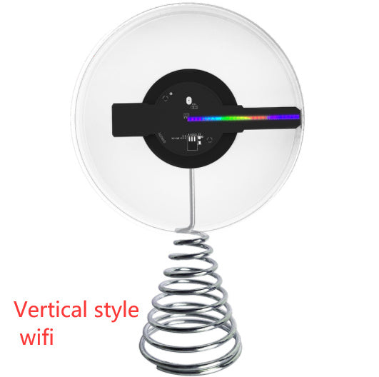 3d Holographic Fan 12cm Christmas Ball Decorative Desktop Decoration Stereo Small Night Lamp WF Music Playback USB - Bellarte Enchanté 3d Holographic Fan 12cm Christmas Ball Decorative Desktop Decoration Stereo Small Night Lamp WF Music Playback USB