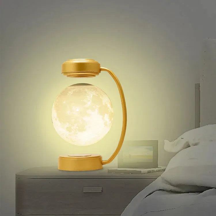 3D LED Moon Night Light Wireless Magnetic Levitating Rotating Floating Ball Lamp For School Office Bookshop Home Decoration - Bellarte Enchanté 3D LED Moon Night Light Wireless Magnetic Levitating Rotating Floating Ball Lamp For School Office Bookshop Home Decoration