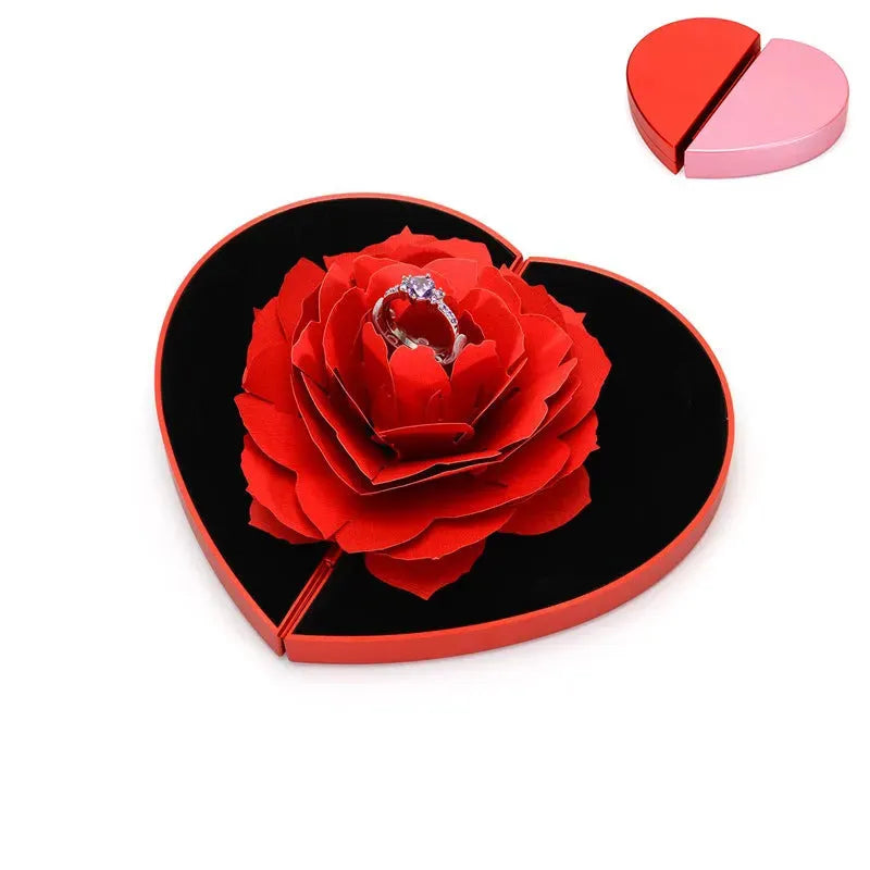 3D Love Box Heart-shaped Rose Flower - Bellarte Enchanté 3D Love Box Heart-shaped Rose Flower