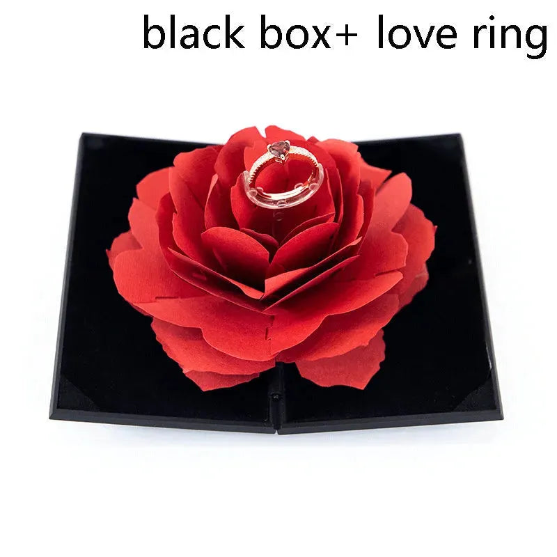 3D Love Box Heart-shaped Rose Flower - Bellarte Enchanté 3D Love Box Heart-shaped Rose Flower