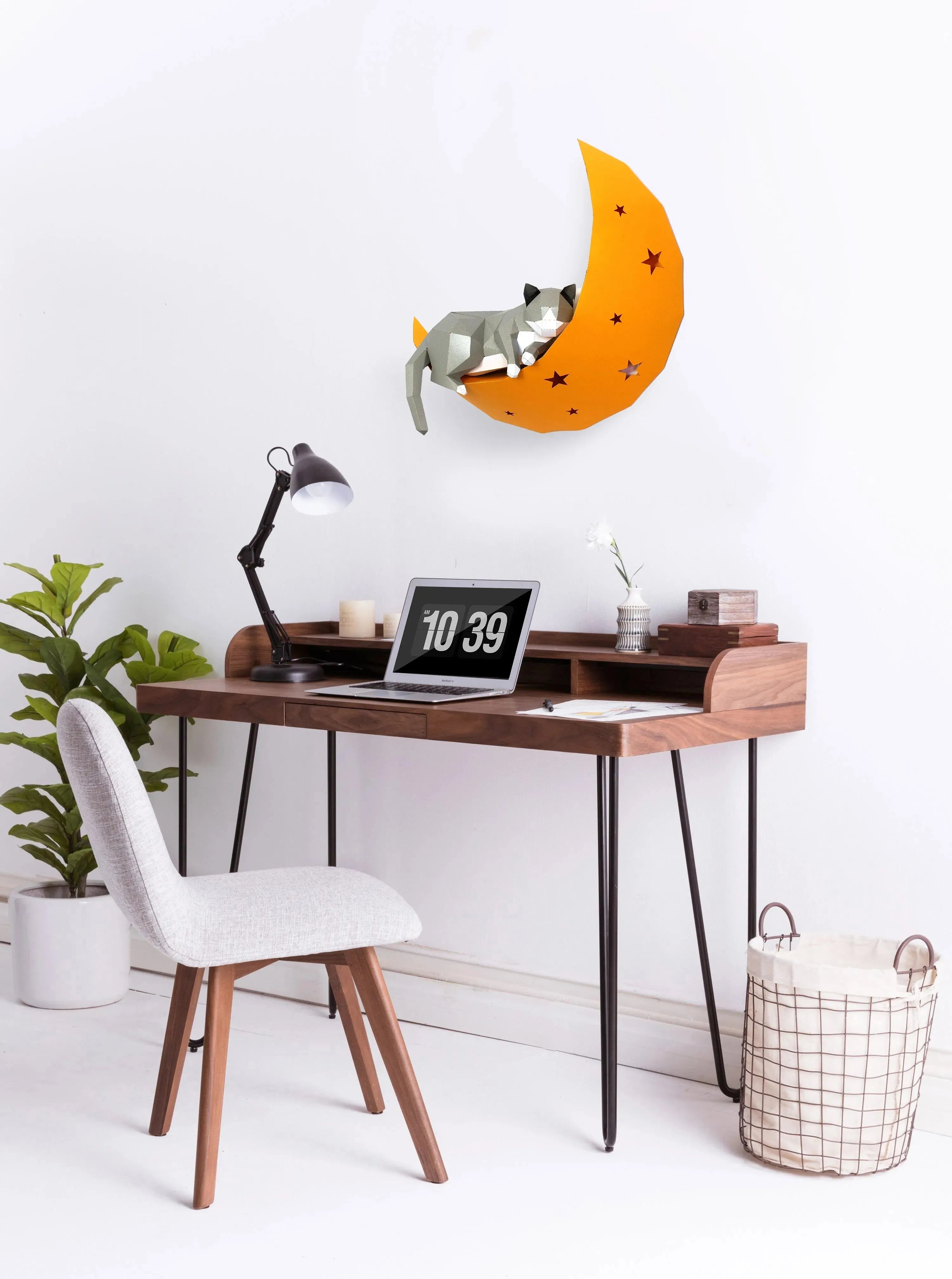 3Ddiy Moon Panda Paper Model - Bellarte Enchanté 3Ddiy Moon Panda Paper Model