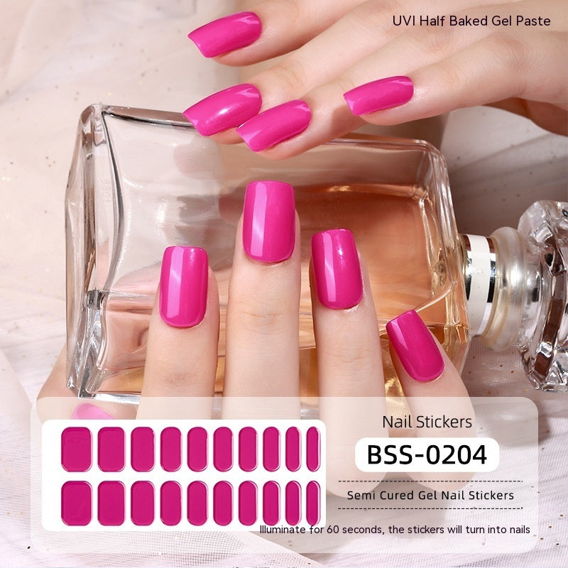 Gel Nail Art Sticker Semi-curing Gel