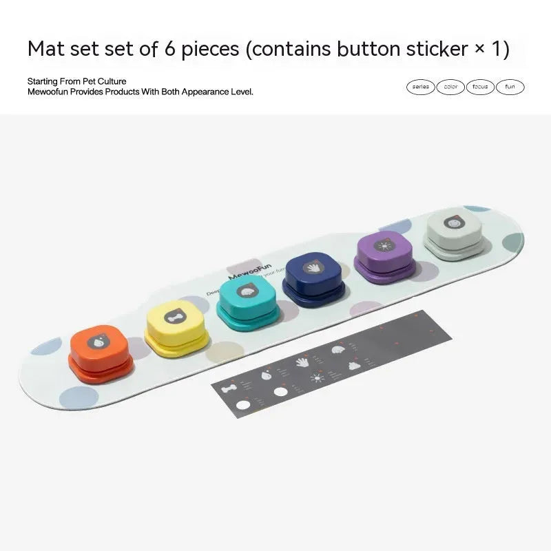 4 Colors Pet Communication Button One-click Prevent Physical Inactivity Recordable Dog Talking Button Toy Cat Toy Pet Products - Bellarte Enchanté 4 Colors Pet Communication Button One-click Prevent Physical Inactivity Recordable Dog Talking Button Toy Cat Toy Pet Products