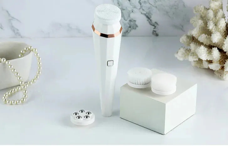 4 In 1 Rechargeable Electric Facial Cleansing - Bellarte Enchanté 4 In 1 Rechargeable Electric Facial Cleansing