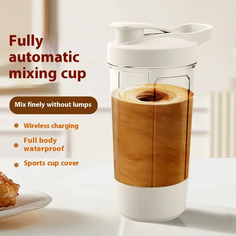 400ML 14oz Electric Protein Powder Mixing Cup Automatic Shaker Mixer Shake Bottle Milk Coffee Blender Kettle Fro Gym 1200mAh - Bellarte Enchanté 400ML 14oz Electric Protein Powder Mixing Cup Automatic Shaker Mixer Shake Bottle Milk Coffee Blender Kettle Fro Gym 1200mAh