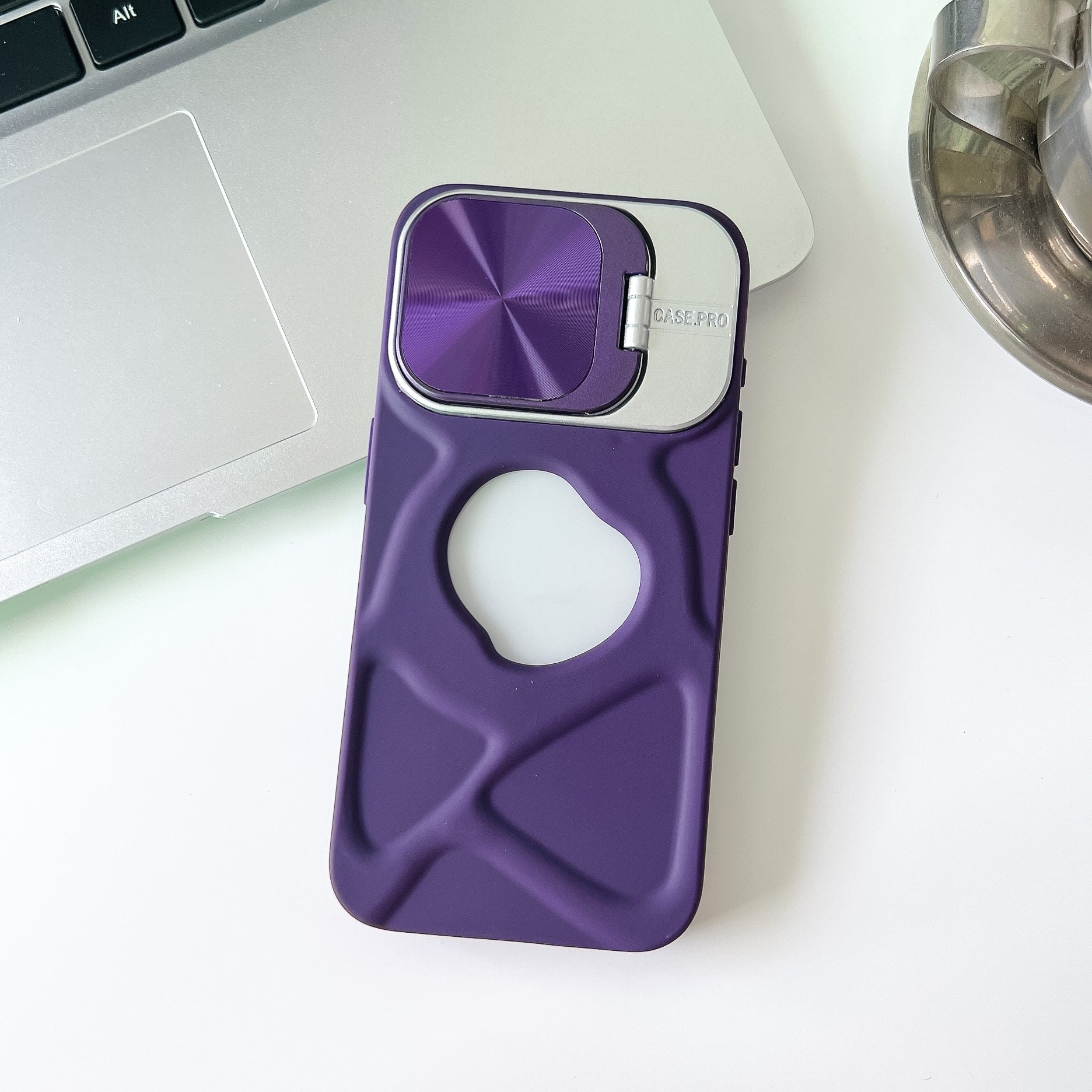 CD Pattern Lens Bracket Magnetic Sucker Phone Case Application Trend