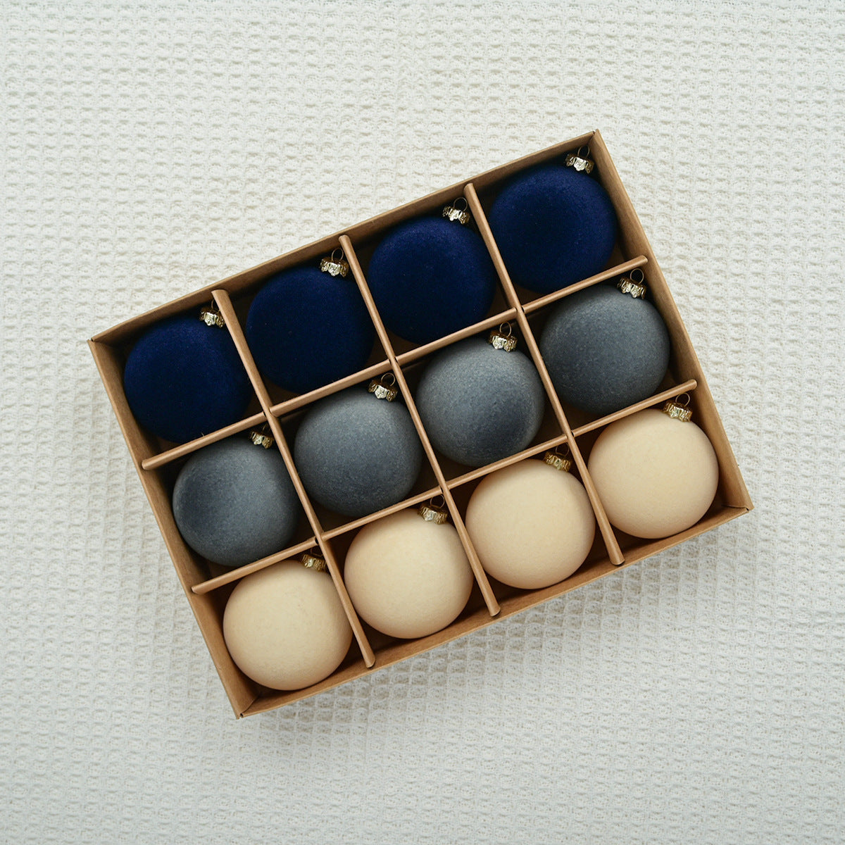 Christmas Ball Flocking Pendant Ornament