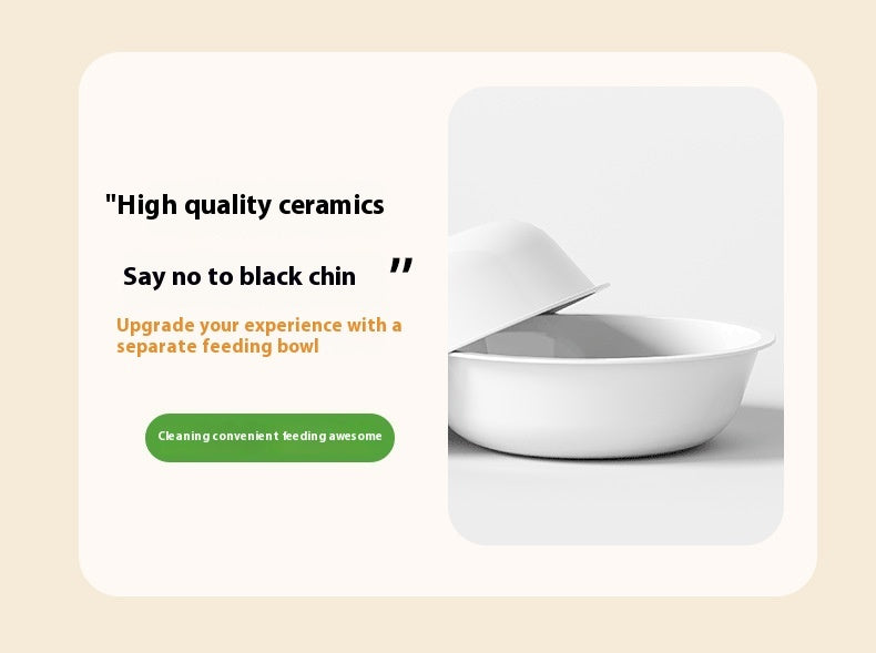 Cat Automatic Pet Feeder Water Dispenser Integrated Double Bowl Drinking Pet