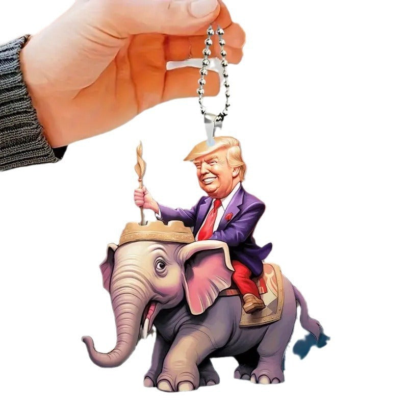 Car Decoration Pendant Trump Car Rearview Mirror Decoration Pendant