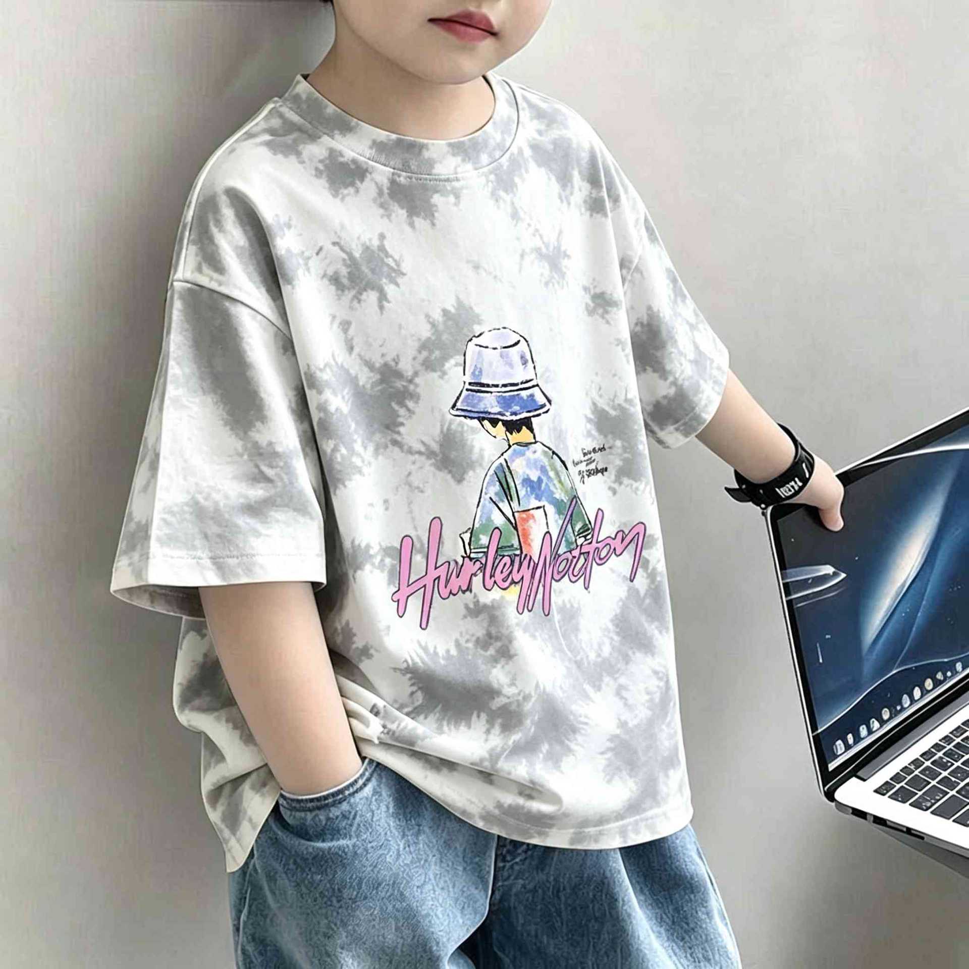 Boys' Short Sleeve T-Shirt, Trendy and Cool Casual Top for Kids