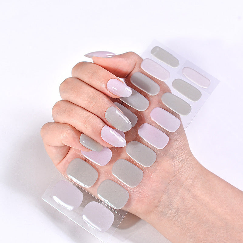 UV Phototherapy Semi-curing Gel Semi-baked Nail Sticker