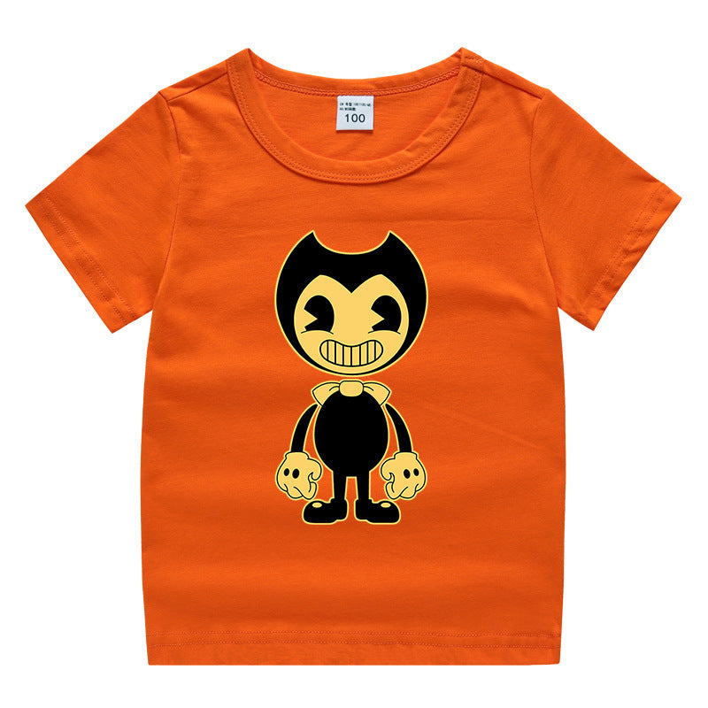 Children's summer short sleeved T-shirt
