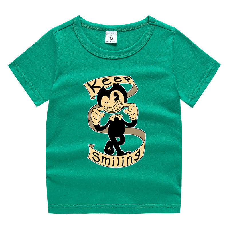 Children's summer short sleeved T-shirt