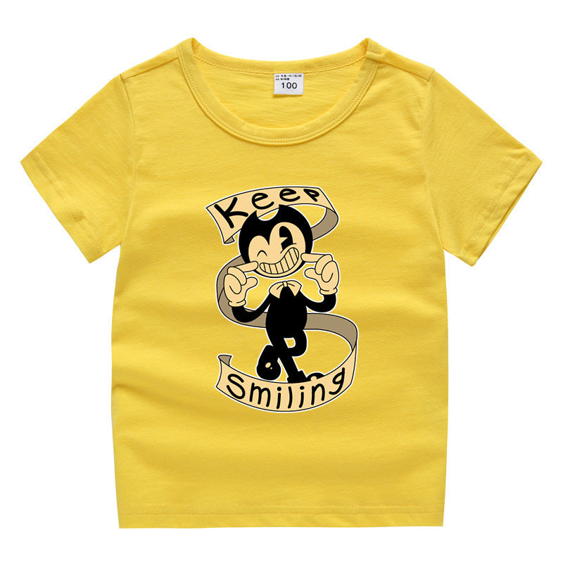 Children's summer short sleeved T-shirt