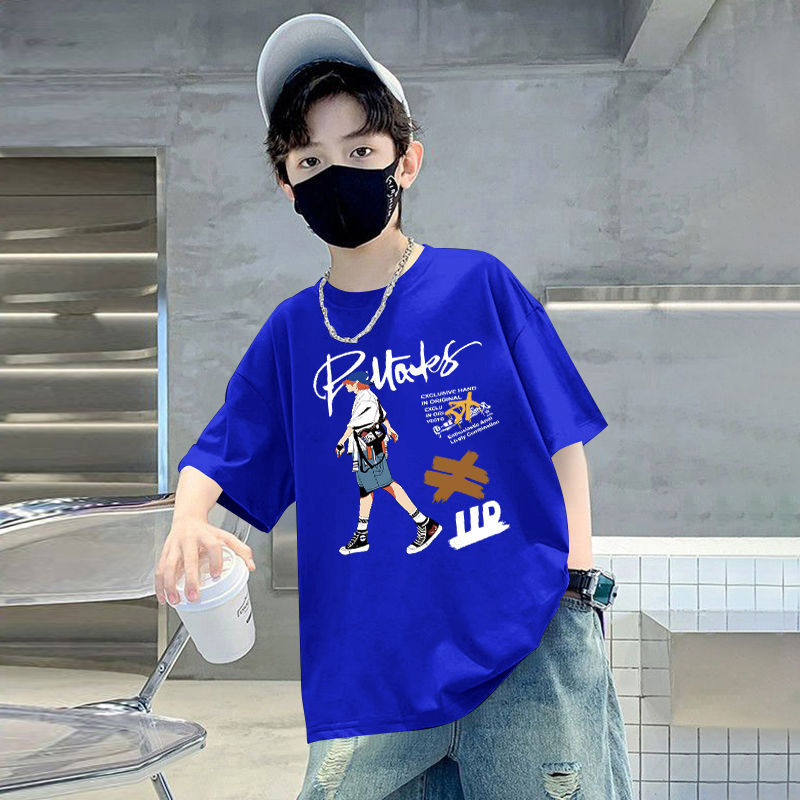 Children's Boy Short Sleeve T-Shirt  Kids Baby Half Sleeve Top for Medium and Large Sizes