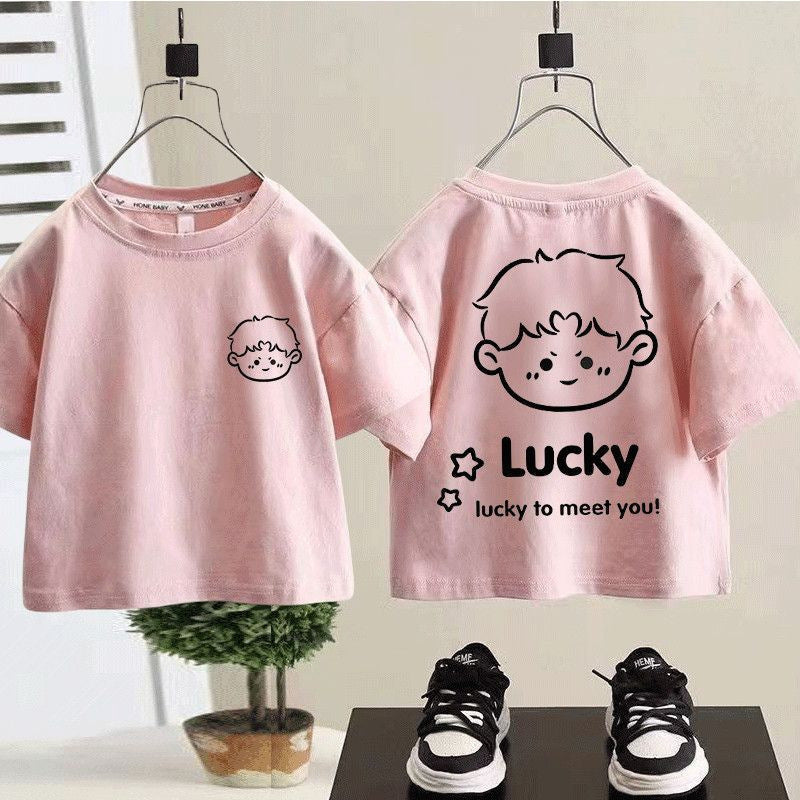 Cute Cartoon Short Sleeve T-Shirt for Boys