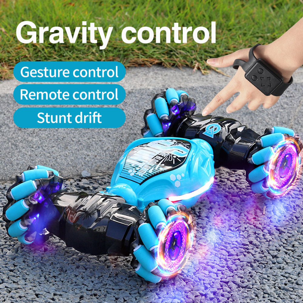 4WD RC Off Road Stunt Wheels Drift Car With Music Led Lights 2.4G Gesture Remote Control Spray 360 Rotating Climbing Car Toys - Bellarte Enchanté 4WD RC Off Road Stunt Wheels Drift Car With Music Led Lights 2.4G Gesture Remote Control Spray 360 Rotating Climbing Car Toys