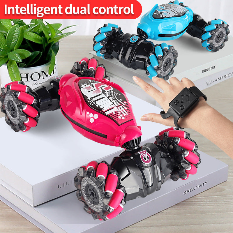 4WD RC Off Road Stunt Wheels Drift Car With Music Led Lights 2.4G Gesture Remote Control Spray 360 Rotating Climbing Car Toys - Bellarte Enchanté 4WD RC Off Road Stunt Wheels Drift Car With Music Led Lights 2.4G Gesture Remote Control Spray 360 Rotating Climbing Car Toys