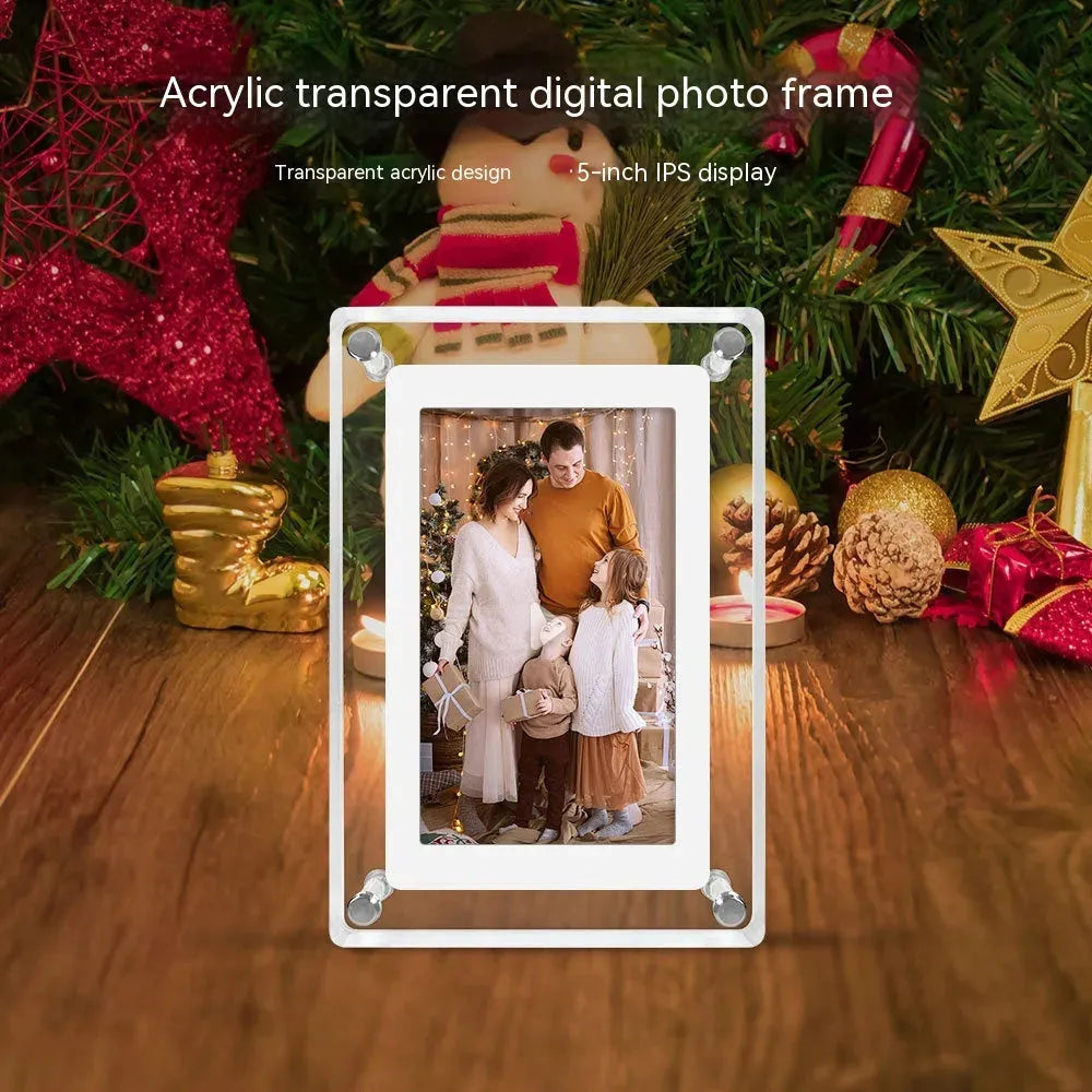 5-inch Transparent Fashion Digital Electronic Photo Album Video Advisement Player Business Gift Photo Frame - Bellarte Enchanté 5-inch Transparent Fashion Digital Electronic Photo Album Video Advisement Player Business Gift Photo Frame