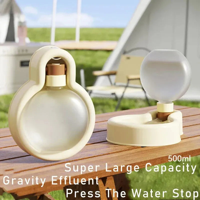 500ml Portable Cat Dog Water Bottle Sealed Travel Puppy Cats Fold Drinking Bowl Outdoor Pet Water Dispenser Pet Products - Bellarte Enchanté 500ml Portable Cat Dog Water Bottle Sealed Travel Puppy Cats Fold Drinking Bowl Outdoor Pet Water Dispenser Pet Products