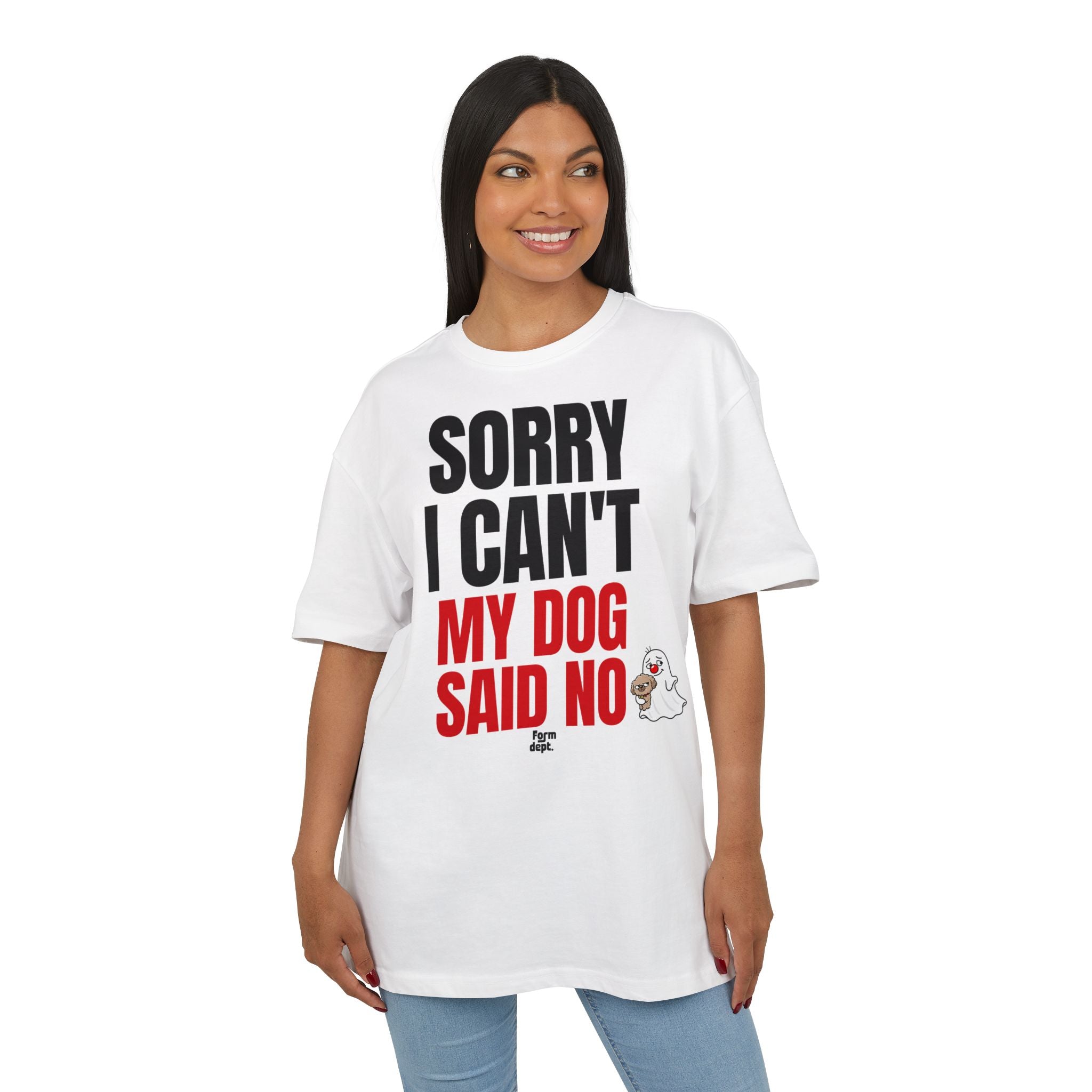 Sorry I Can’t My Dog Said No Graphic Dog Lover T-Shirt