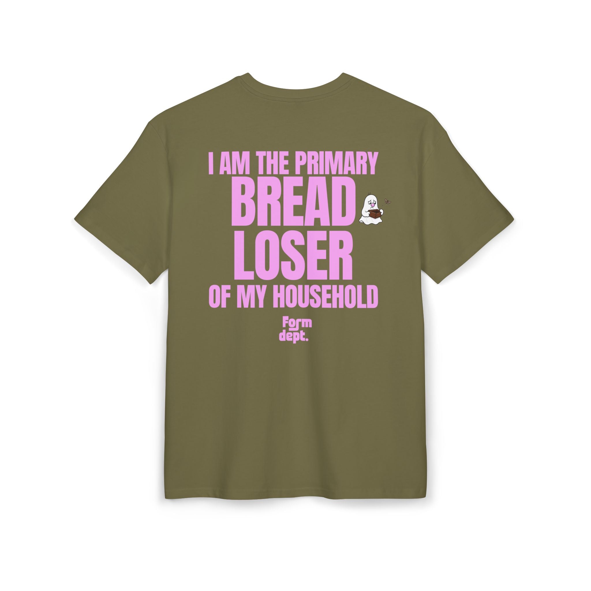 Bread Loser Graphic Tee – “I Am the Primary Bread Loser of My Household”