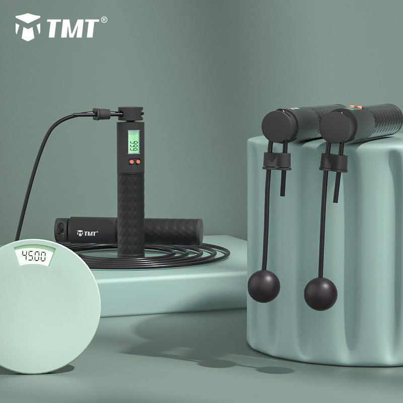 TMT Electronic Wireless Skipping Weight-bearing  Skipping Rope Non-slip Handle