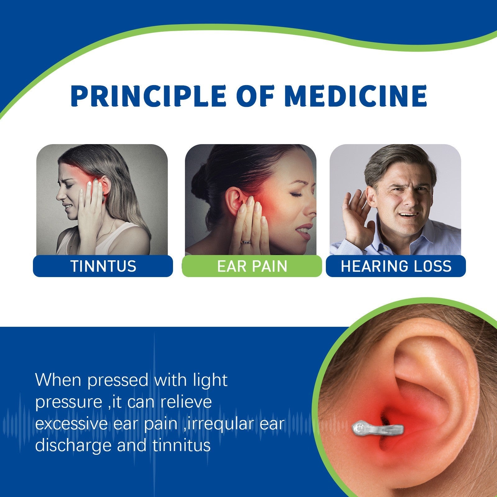 Tinnitus Relief Clip Cleaning Earwax Health Care Clip