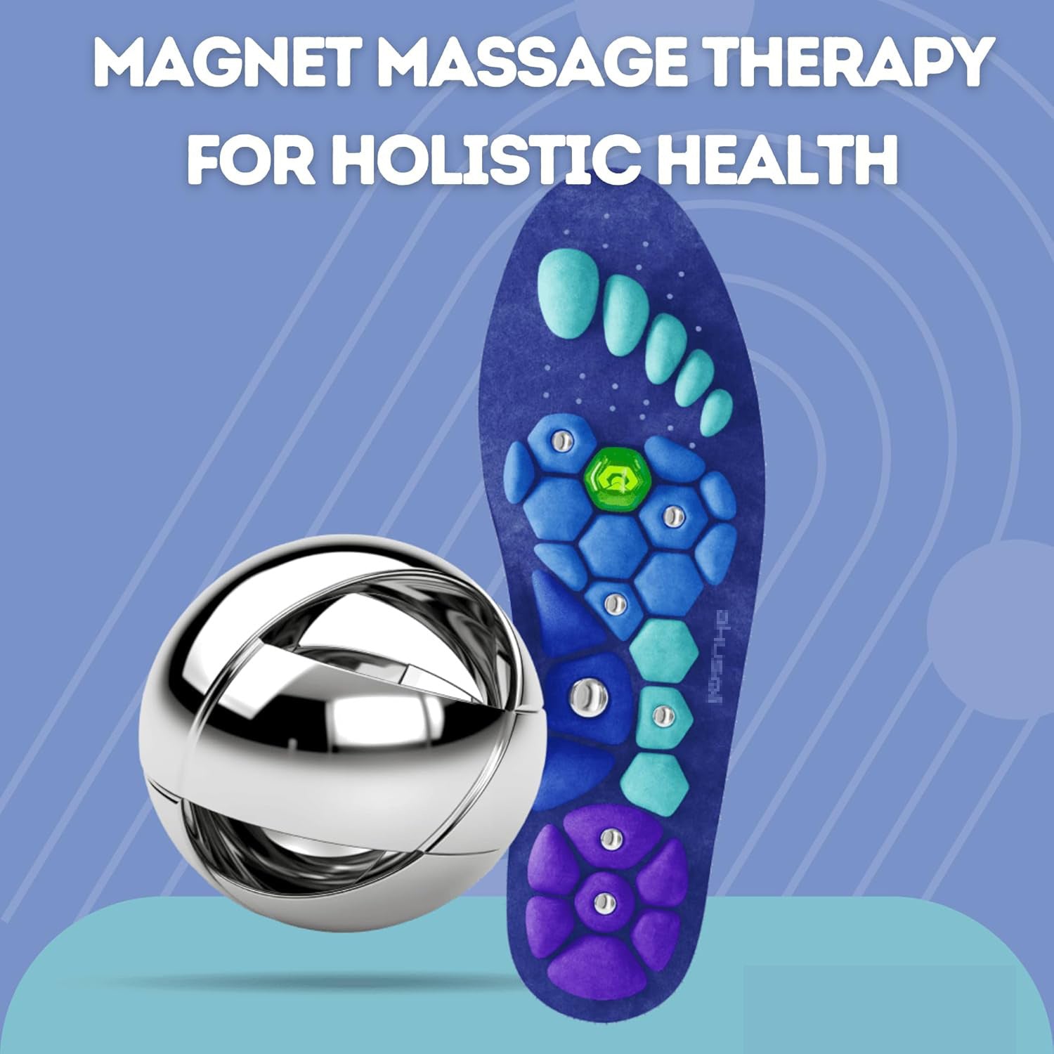 Magnetic Therapy Health Care Acupoint Foot Massage Insoles For Men And Women