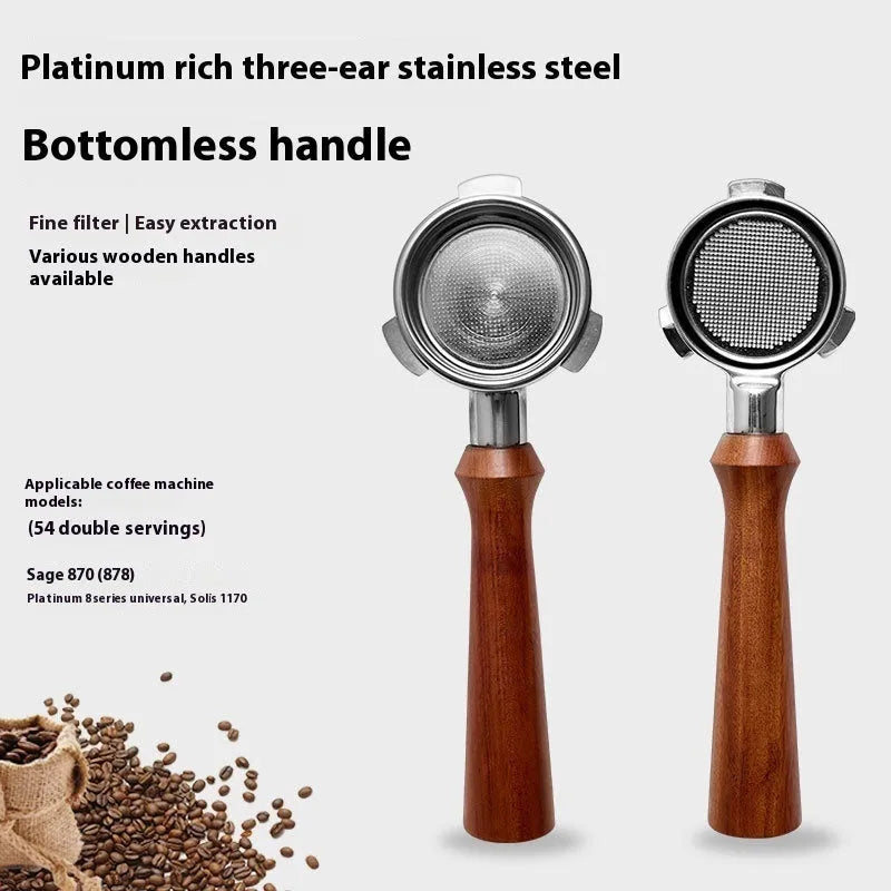 54mm Single-layer Strainer Coffee Machine Modified Bottomless Handle - Bellarte Enchanté 54mm Single-layer Strainer Coffee Machine Modified Bottomless Handle