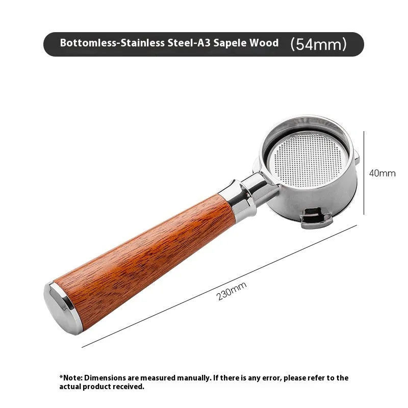 54mm Single-layer Strainer Coffee Machine Modified Bottomless Handle - Bellarte Enchanté 54mm Single-layer Strainer Coffee Machine Modified Bottomless Handle