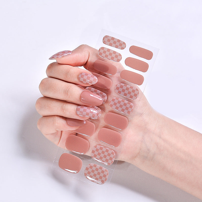 UV Phototherapy Semi-curing Gel Semi-baked Nail Sticker