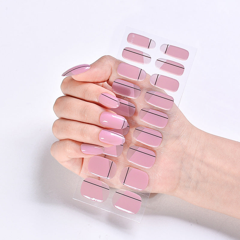 UV Phototherapy Semi-curing Gel Semi-baked Nail Sticker