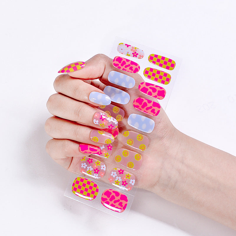 UV Phototherapy Semi-curing Gel Semi-baked Nail Sticker