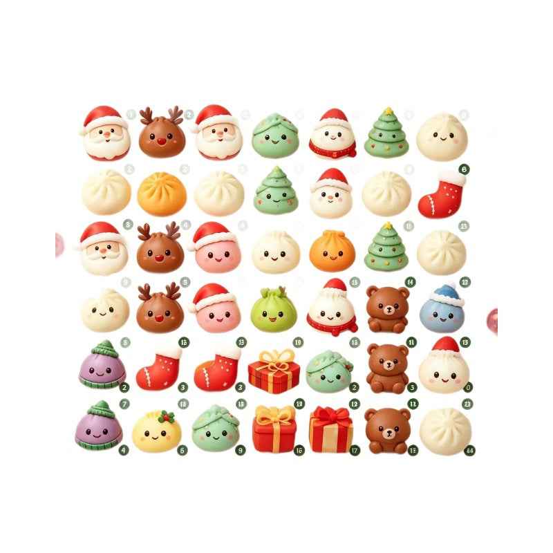 Advent Calendar 2026 Countdown, Christmas Squishies For Adults 24 Adorable Mini Item Surprises Sensory Fidget Toys For  Christmas Party Favors Gift  Advent Calendar 2026