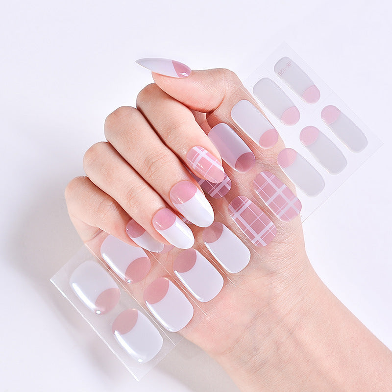 UV Phototherapy Semi-curing Gel Semi-baked Nail Sticker