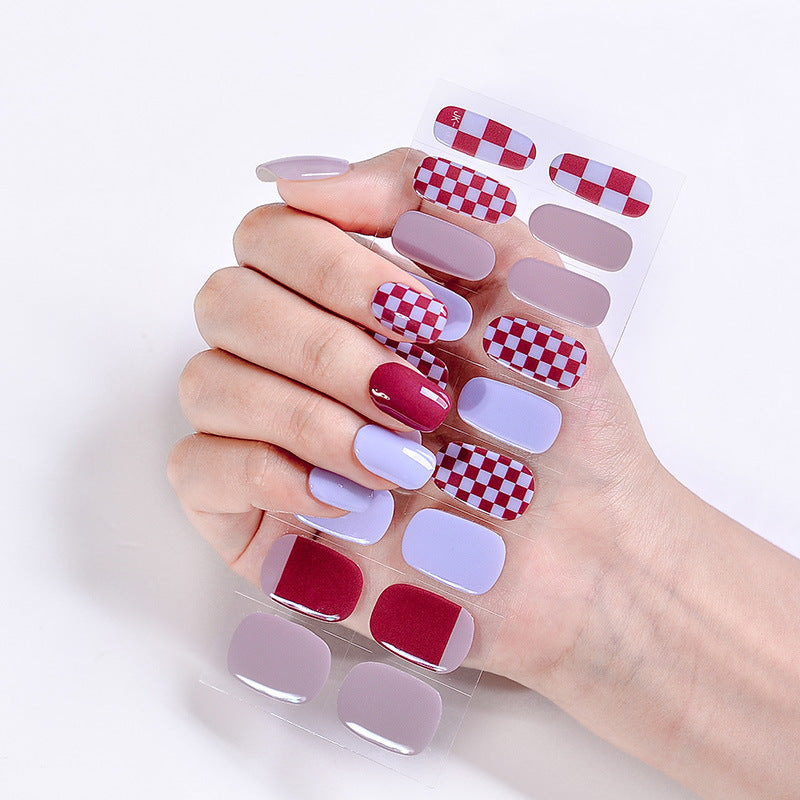 UV Phototherapy Semi-curing Gel Semi-baked Nail Sticker