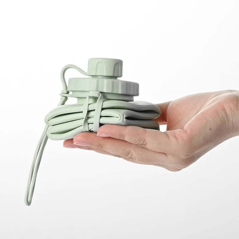 600ml Folding Silicone Water Bottle Sports Water Bottle Outdoor Travel Portable Water Cup Running Riding Camping Hiking Kettle - Bellarte Enchanté 600ml Folding Silicone Water Bottle Sports Water Bottle Outdoor Travel Portable Water Cup Running Riding Camping Hiking Kettle