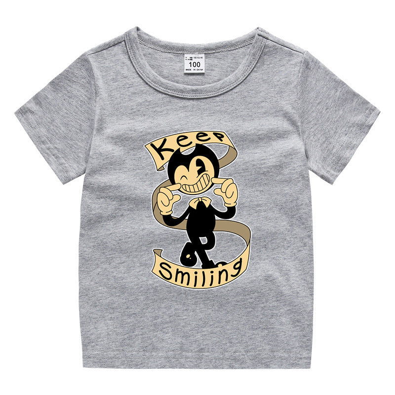 Children's summer short sleeved T-shirt