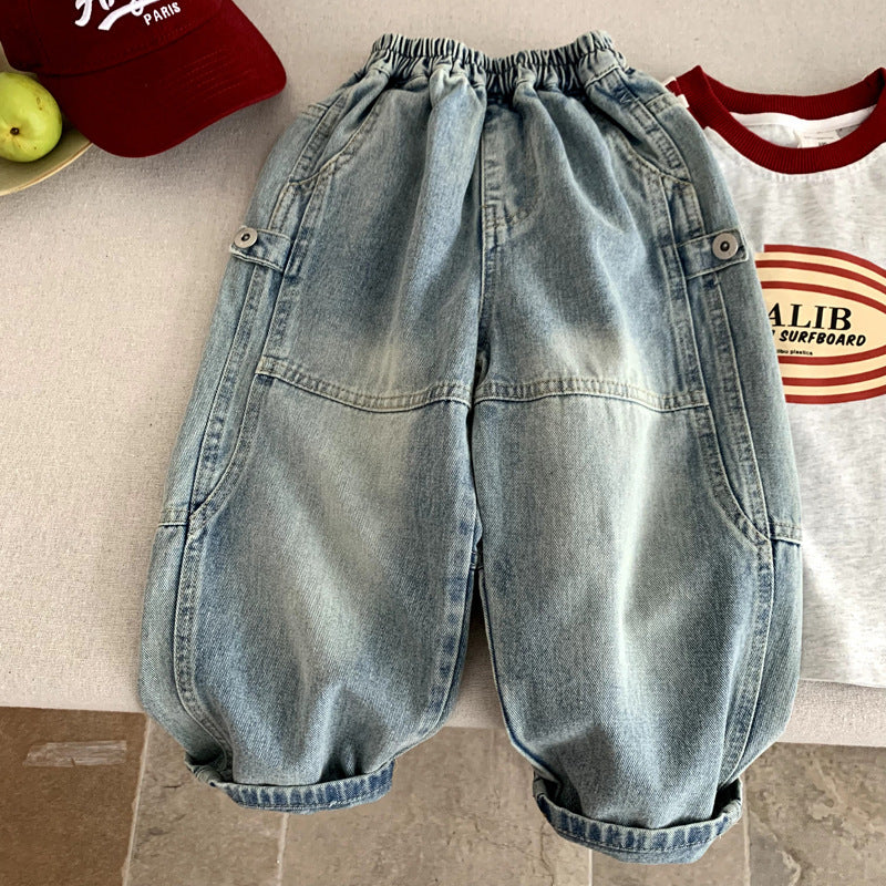 Children's Baby Spring and Autumn Boys' Jeans