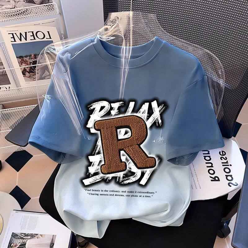 Casual Gradient Color Breathable Short Sleeve T-Shirt for Kids