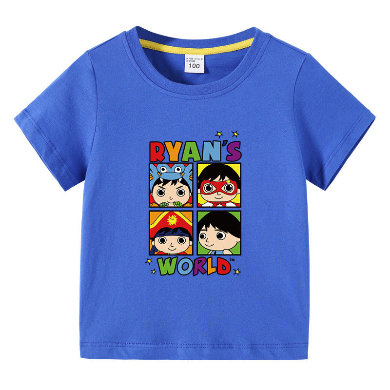 Children's summer short sleeved T-shirt