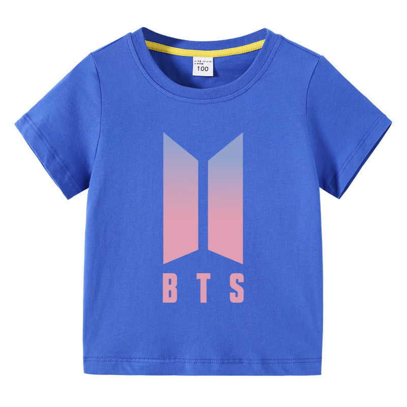 Children's summer short sleeved T-shirt